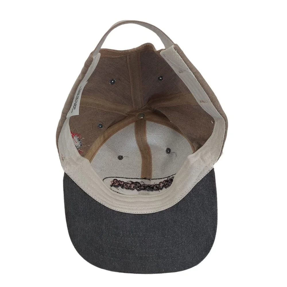 The Stone Store Baseball Hat Cap Adform Advertising Tan USA Tan Gray Embroidered